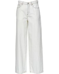 Department 5 - Jeans ,Wit ,Denim Wide Jeans - Lyst