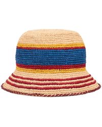 Rabanne - Accessoires ,Veelkleurig ,Raffia Bucket Hat - Lyst