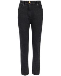 Balmain - Jeans slim-fit in denim con tasche classiche - Lyst