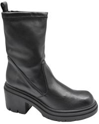 Janet & Janet - Schwarze schnürhohe stiefel - Lyst
