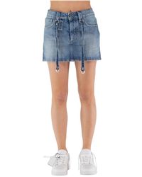Off-White c/o Virgil Abloh - Denim Skirts - Lyst