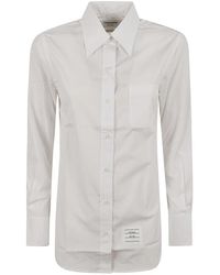 Thom Browne - Weißes hemd - Lyst