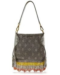 Maliparmi - Kleine Leder Perlen Schultertasche - Lyst