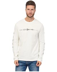Armani Exchange - Weißes jersey-shirt aus bio-baumwolle - Lyst