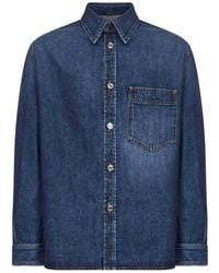 Givenchy - Overhemden ,Blauw ,Blauw Shirt Stijlvolle Casual Kleding - Lyst