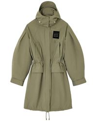 Ganni - Dameskleding Parka Groen Aw25 - Lyst