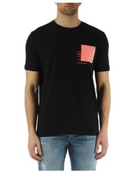 BOSS - T-shirt in cotone e lyocell stretch - Lyst