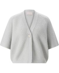 Hemisphere - Cropped Boxy Cardigan - Lyst