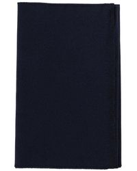 Fay - Accessoires ,Blauw ,Wol Gebreide Sjaal Met Franjes - Lyst