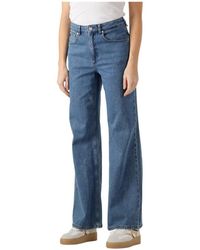 Another Label - Jeans ,Blauw ,Denim Moore Denim Wide Jeans - Lyst