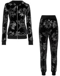 Philipp Plein - Jumpsuits & Playsuits ,Zwart ,Polyester Jogging Trainingspak: Top/Broek Love - Lyst