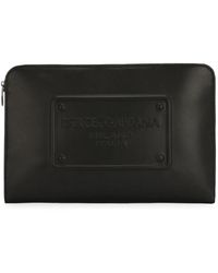 Dolce & Gabbana - Tassen ,Zwart ,Leer Stijlvolle Zwarte Tassen - Lyst