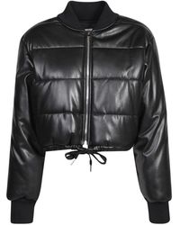 MSGM - Quilted Faux Leather Jackets - Lyst