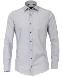 Venti - Slim Fit Business Hemd Silber - Lyst