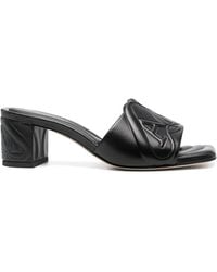 McQueen - Heeled Mules - Lyst