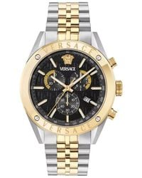 Versace - Accessoires ,Grijs ,Vekja 0525 Chronograaf Horloge - Lyst