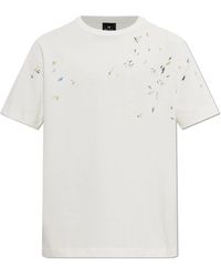 Paul Smith - T-Shirt Met Kleurrijke Print - Lyst