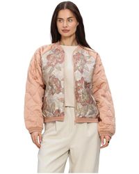 Summum - Jassen ,Roze ,Katoen Jacket Rose Jacquard Mix - Lyst