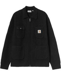 Carhartt - Jassen ,Zwart ,Wol Chore Knit Jacket - Lyst