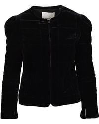 Isabel Marant - Fluwelen Jas Met Rits Voering - Lyst