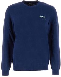 A.P.C. - Round-Neck Knitwear - Lyst