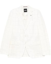 BOSS - Jassen ,Wit ,Wol H-Hutson Blazer - Lyst