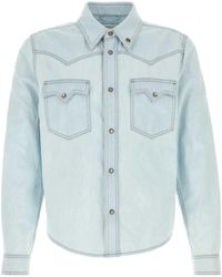 Versace - Denim Shirts - Lyst