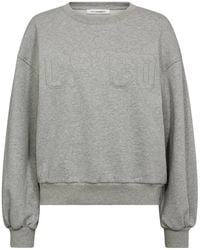 co'couture - Bestickter Sweatshirt Grau Melan - Lyst