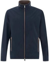 Paul & Shark - Typhoon Platinum Jacket With Alcantara Details - Lyst
