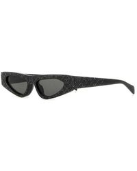 Gucci - Accessoires ,Zwart ,Embellished Cat-Eye Zonnebrillen - Lyst