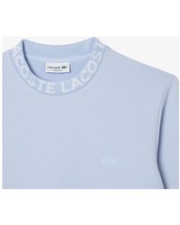 Lacoste - Logo-pullover in hellblau - Lyst