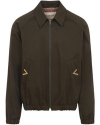Valentino - Jassen ,Groen ,Katoen 365 Militare Jacket - Lyst