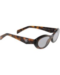 Prada - Accessoires ,Bruin ,Zonnebrillen - Lyst