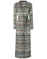 Missoni - Truien & Vesten ,Veelkleurig ,Lange Gebreide Trui - Lyst