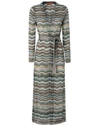 Missoni - Truien & Vesten ,Veelkleurig ,Lange Gebreide Trui - Lyst