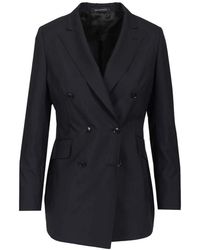 Sartoria Latorre - Double-Breasted Wool Blazer - Lyst