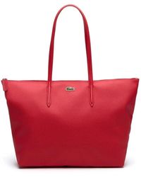 Lacoste - Trendige Einkaufstasche Rot - Lyst