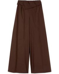 Oltre - Wide Trousers - Lyst