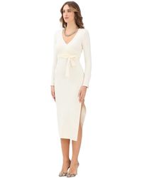 Akep - Midi Jurk Met Zijsplit - Lyst