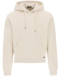 Tom Ford - Regular fit hoodie mit kordelzug - Lyst