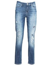 Guess - Jeans ,Blauw ,Denim Slim-Fit Denim Broek - Lyst