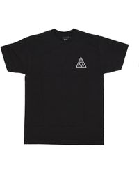Huf - Tops ,Zwart ,Katoen Triangle Tee Zwart Korte Mouw T-Shirt - Lyst