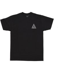 Huf - Tops ,Zwart ,Katoen Triangle Tee Zwart Korte Mouw T-Shirt - Lyst