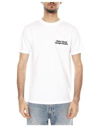 Obey - Tops ,Wit ,Katoen Visual Design Studio Graphic T-Shirt - Lyst