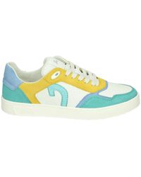 Sioux - Schoenen ,Veelkleurig ,Leer Sportieve Lage Damesschoenen Wit Patroon - Lyst