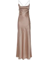 Pinko - Kleedjes ,Polyester Lange Slip Dress - Lyst