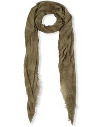 Cortana - Accessoires ,Groen ,Leer Groene Khaki Foulard - Lyst