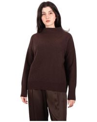Vince - Plush Cashmere Funnel-Neck Trui - Lyst