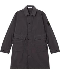Stone Island - Single-Breasted Coats - Lyst
