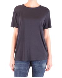 Liviana Conti - Tops ,Blauw ,T-Shirt Met Korte Mouwen - Lyst